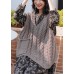 Aesthetic gray clothes v neck sleeveless oversized knitwear