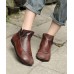 Chocolate Boots Cowhide Leather Ankle boots