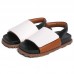White Faux Leather best sandals for walking  Walking Sandals